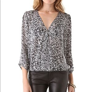 NWOT Joie Yogini Silk Wrap Blouse (S)